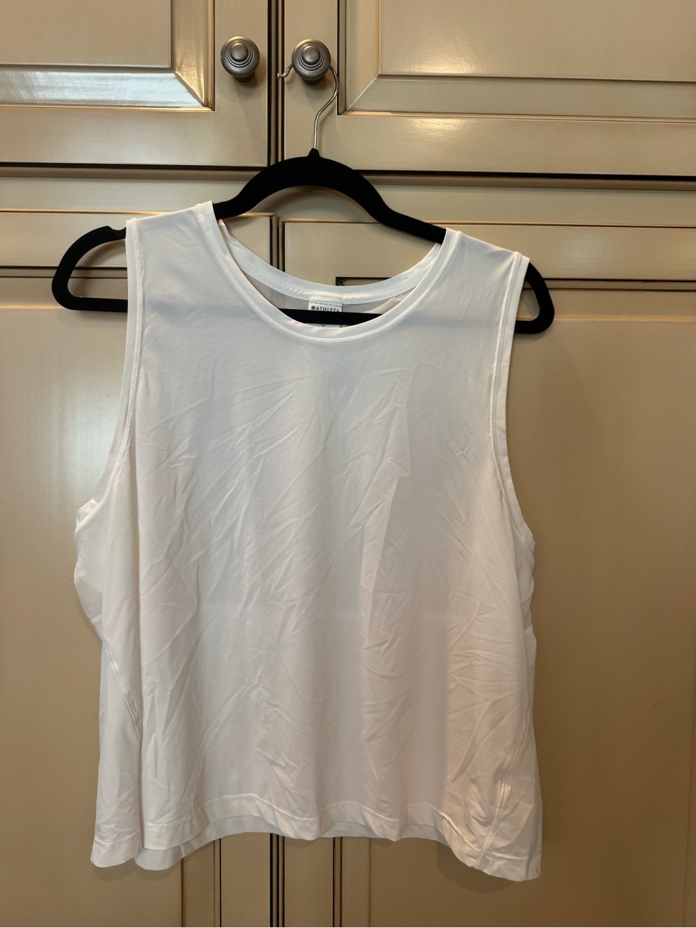 Athleta White Relaxed Muscle Tank